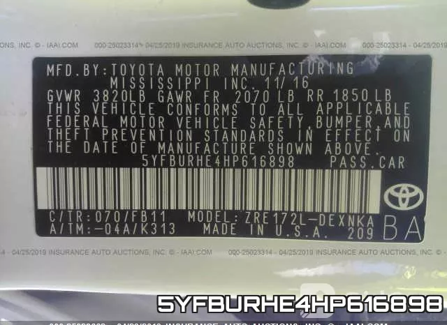 5YFBURHE4HP616898 фото 10