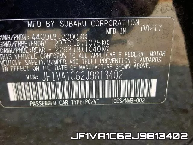 JF1VA1C62J9813402 фото 2