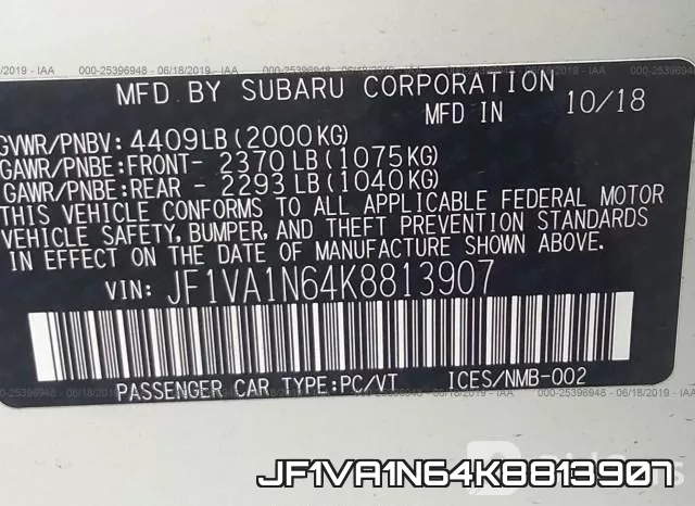 JF1VA1N64K8813907 фото 10