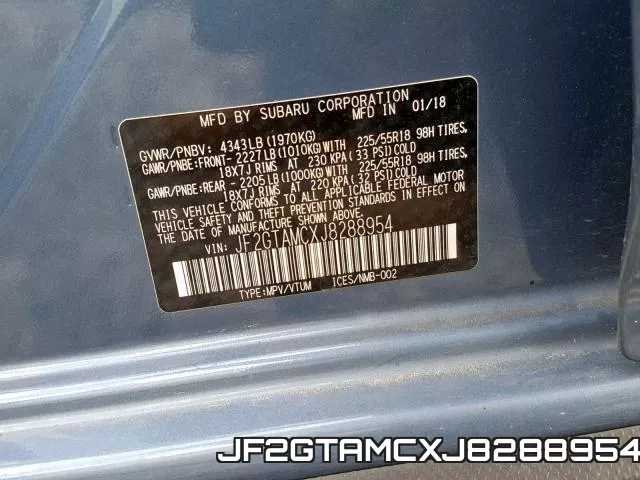 JF2GTAMCXJ8288954 фото 2