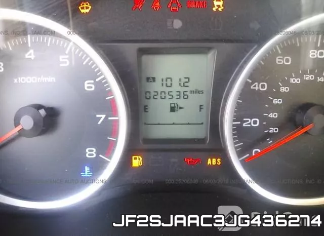 JF2SJAAC3JG436274 фото 8