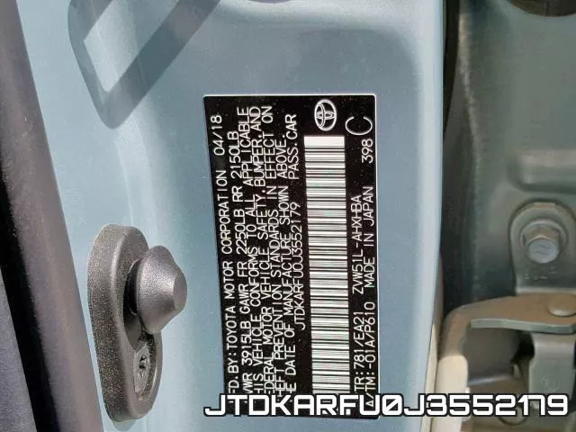 JTDKARFU0J3552179 фото 2