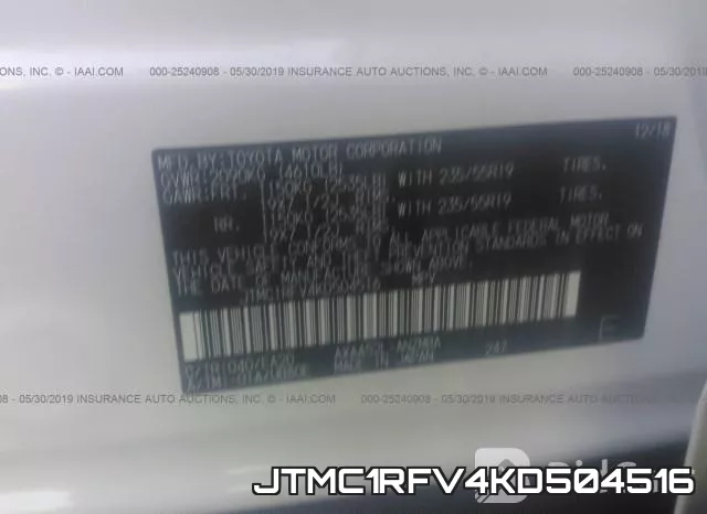 JTMC1RFV4KD504516 фото 10