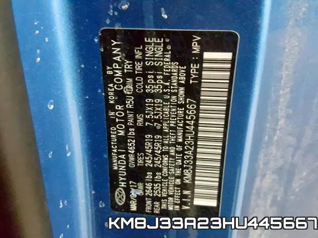KM8J33A23HU445667 фото 2