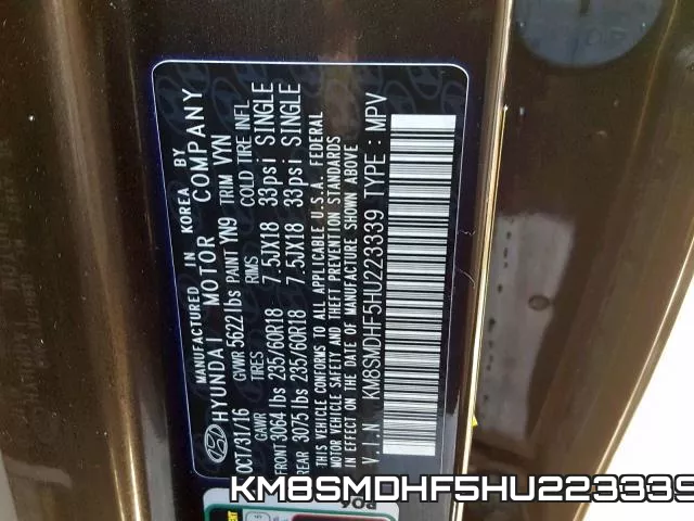 KM8SMDHF5HU223339 фото 2