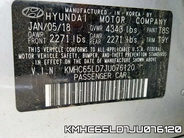 KMHC65LD7JU076120 фото 2