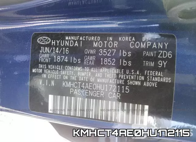 KMHCT4AE0HU172115 фото 10