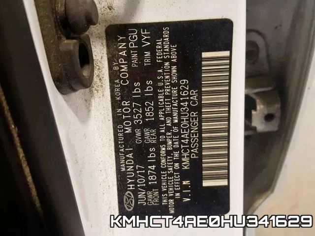 KMHCT4AE0HU341629 фото 2