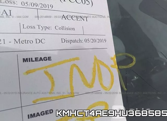 KMHCT4AE9HU368585 фото 8