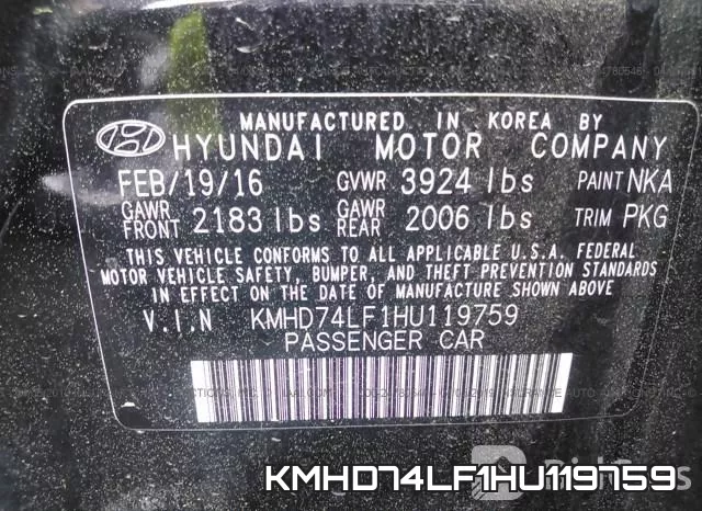 KMHD74LF1HU119759 фото 10