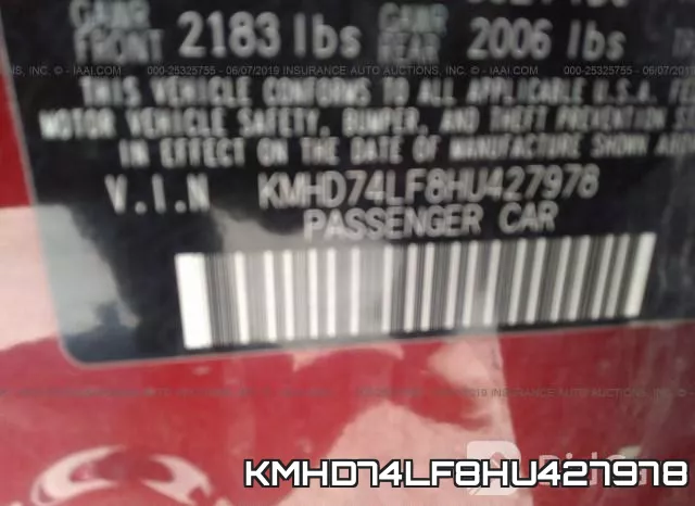 KMHD74LF8HU427978 фото 10