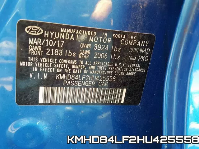 KMHD84LF2HU425558 фото 2