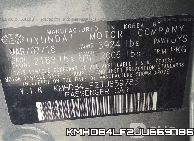 KMHD84LF2JU659785 фото 10