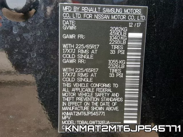 KNMAT2MT6JP545771 фото 2