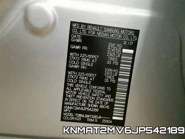 KNMAT2MV6JP542189 фото 2