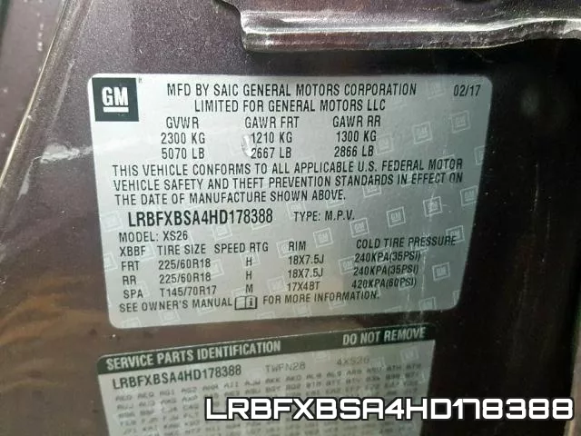 LRBFXBSA4HD178388 фото 2