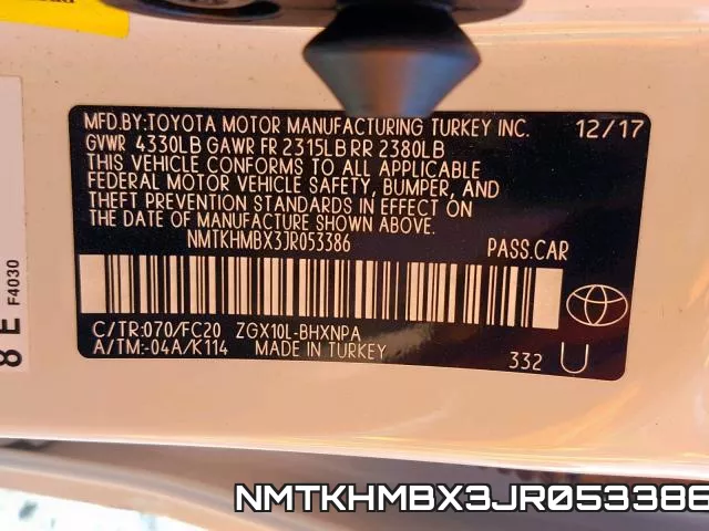 NMTKHMBX3JR053386 фото 2