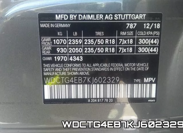 WDCTG4EB7KJ602329 фото 10