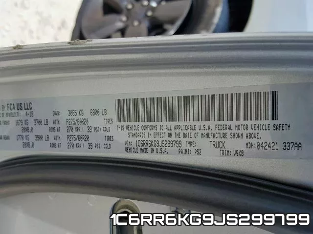 1C6RR6KG9JS299799 фото 2
