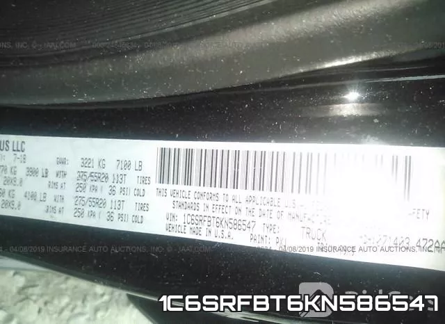 1C6SRFBT6KN586547 фото 10