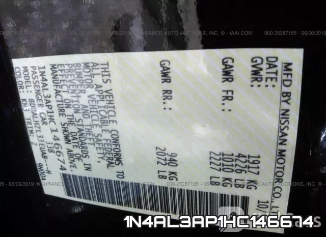 1N4AL3AP1HC146674 фото 9