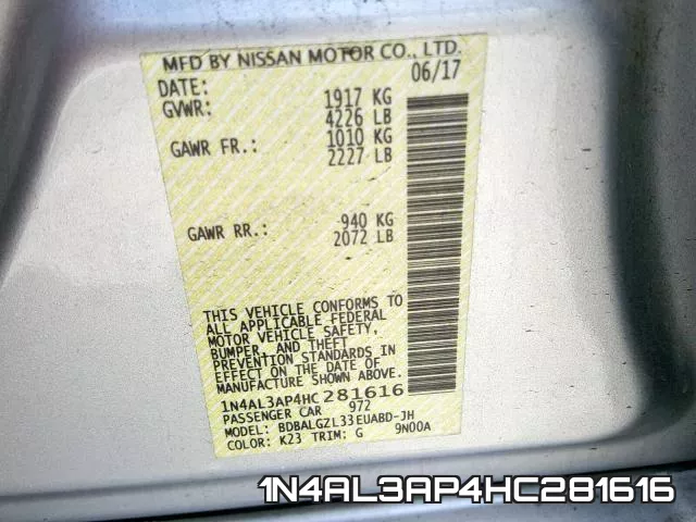 1N4AL3AP4HC281616 фото 2