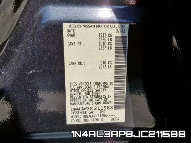 1N4AL3AP8JC211588 фото 2