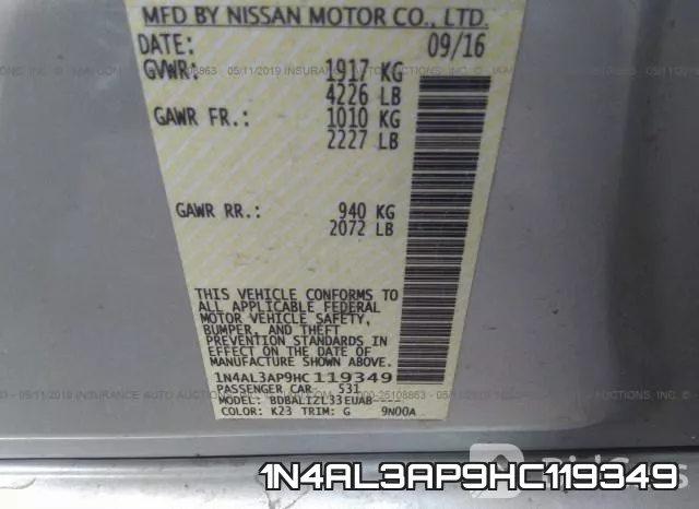 1N4AL3AP9HC119349 фото 10