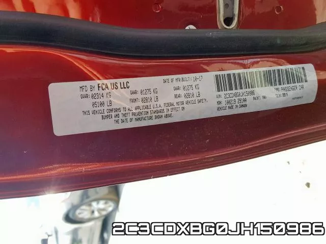 2C3CDXBG0JH150986 фото 2