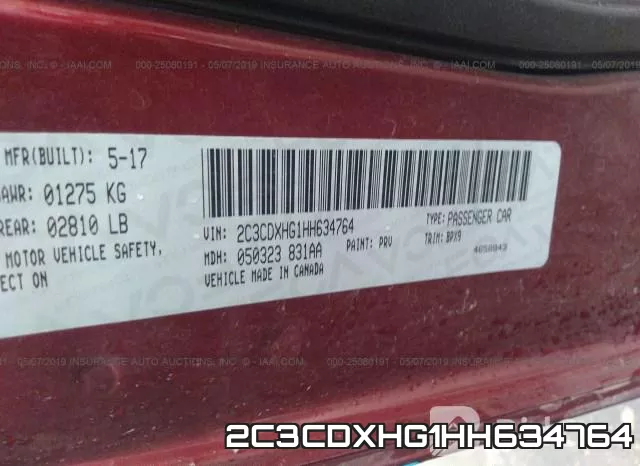 2C3CDXHG1HH634764 фото 10