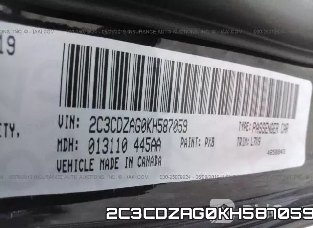 2C3CDZAG0KH587059 фото 10