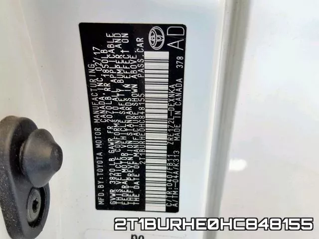 2T1BURHE0HC848155 фото 2