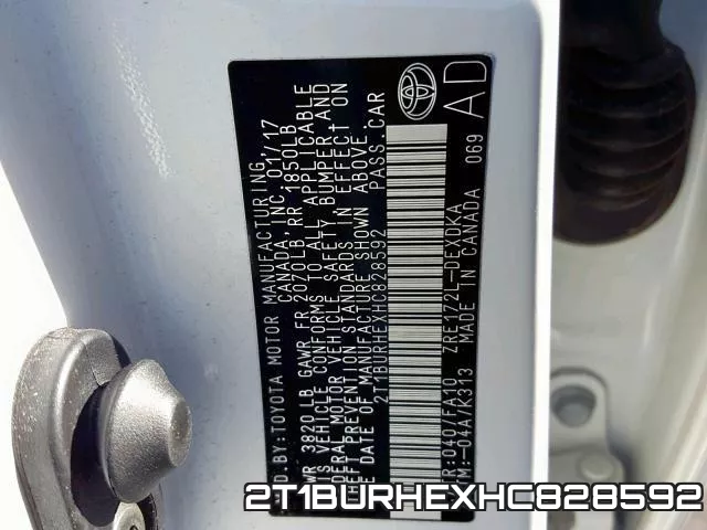 2T1BURHEXHC828592 фото 2