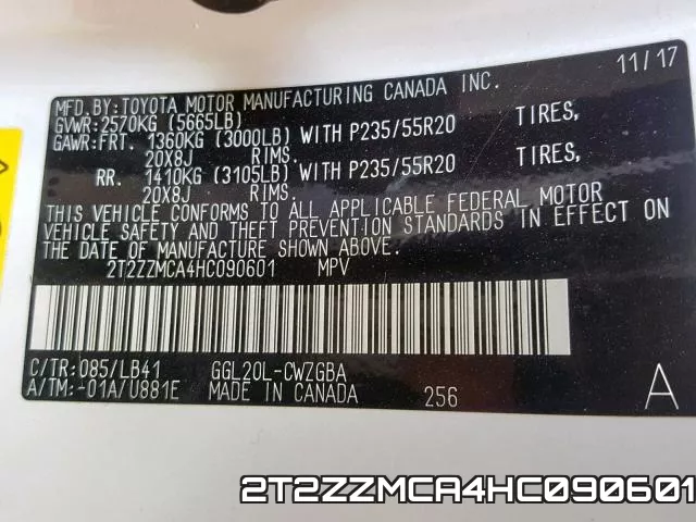 2T2ZZMCA4HC090601 фото 2