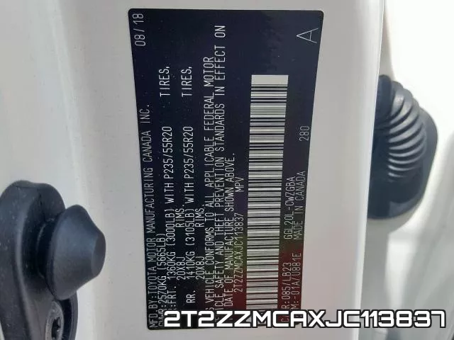 2T2ZZMCAXJC113837 фото 2