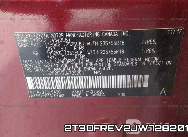 2T3DFREV2JW728201 фото 10