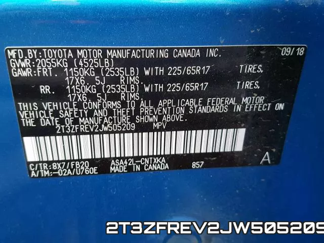 2T3ZFREV2JW505209 фото 2