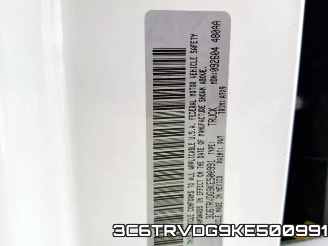 3C6TRVDG9KE500991 фото 2