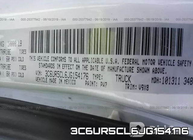 3C6UR5CL6JG154176 фото 10