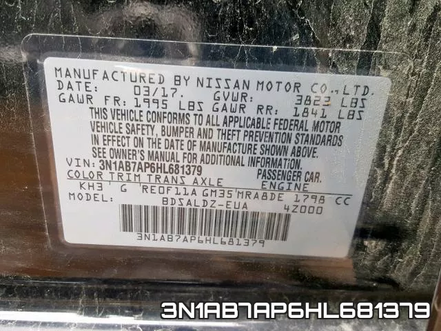 3N1AB7AP6HL681379 фото 2