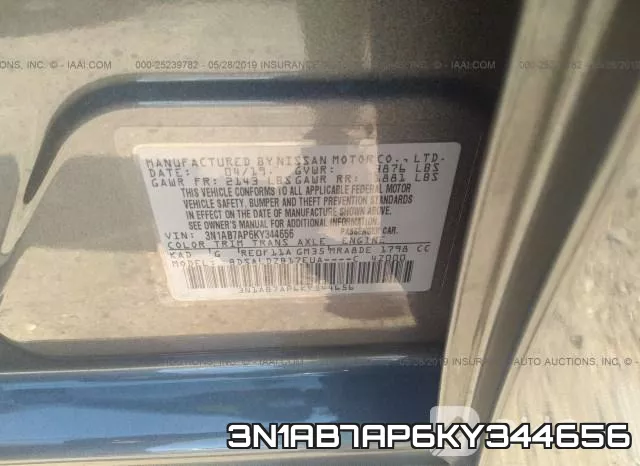3N1AB7AP6KY344656 фото 10
