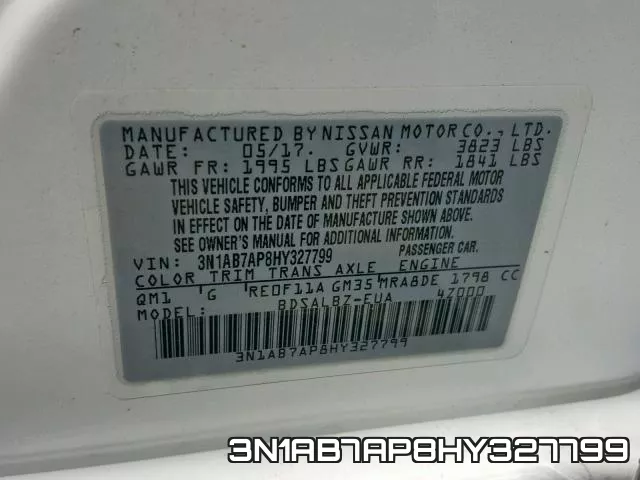 3N1AB7AP8HY327799 фото 2