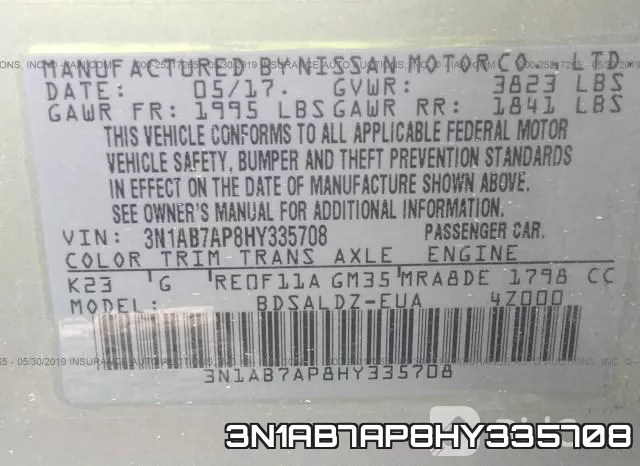 3N1AB7AP8HY335708 фото 10