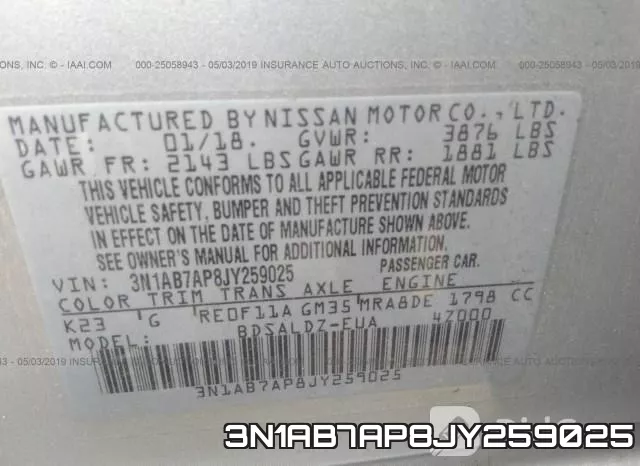 3N1AB7AP8JY259025 фото 10