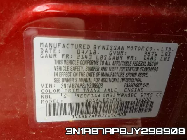 3N1AB7AP8JY298908 фото 2