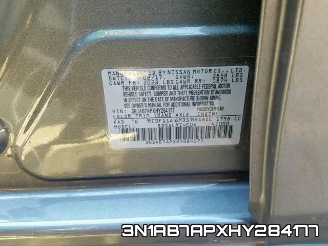 3N1AB7APXHY284177 фото 2