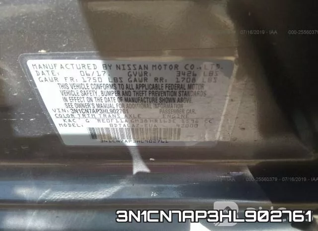 3N1CN7AP3HL902761 фото 10