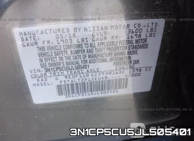 3N1CP5CU5JL505401 фото 10