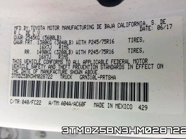 3TMDZ5BN3HM028722 фото 2