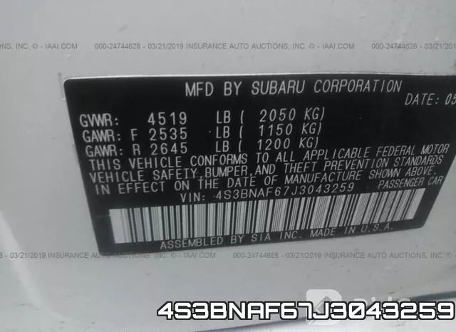 4S3BNAF67J3043259 фото 10